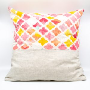 Pude pink-orange tryk